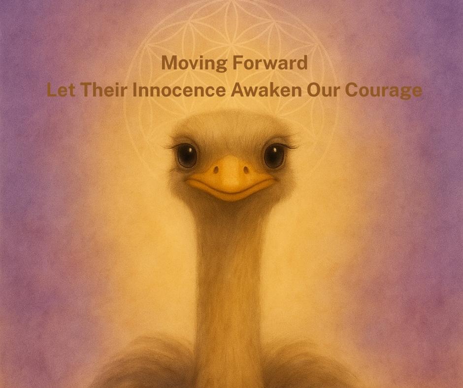 FB Image of being guided forward with Courage